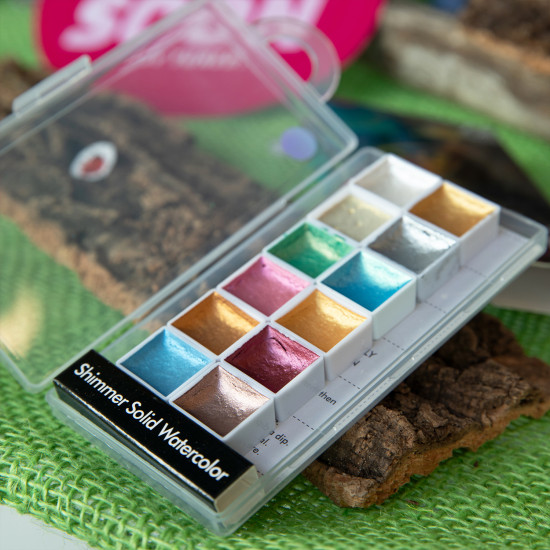 Shimmer Solid Aquarelle Watercolor MACARON 