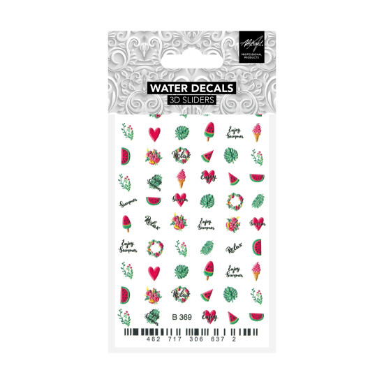 Tropical Garden B369 3D Water Decals