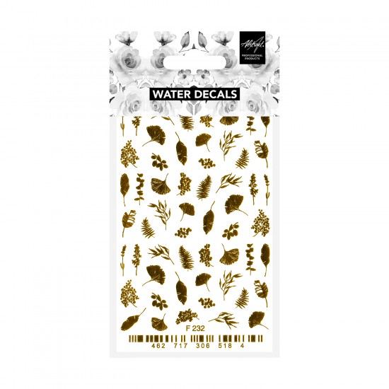 Flower Meadow F232 GOLD Water Decals