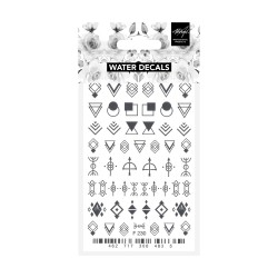 Geometric F230 SILVER Water Decals