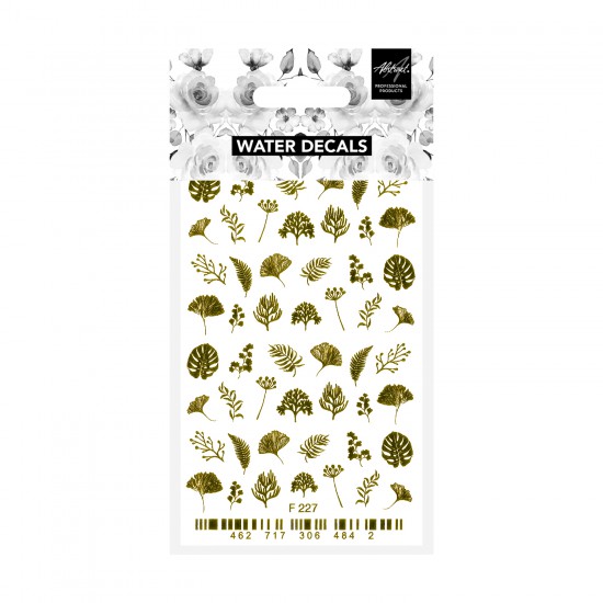 Flower Meadow F227 GOLD Water Decals