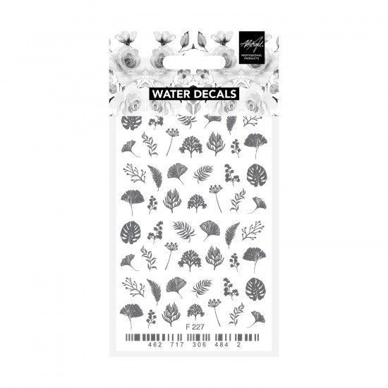 Flower Meadow F227 SILVER Water Decals