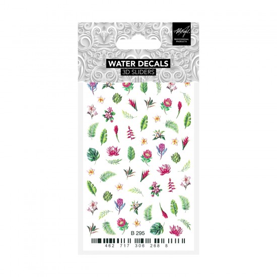 Flowers B295 3D Water Decals