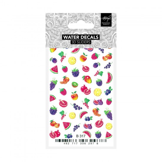 Tropical Fruits B317 3D Water Decals