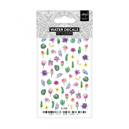 Tropical Garden B296 3D Water Decals