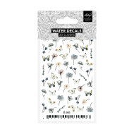Vintage Flowers & Butterfly B565 3D Water Decals