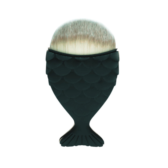 Multifunctionele Stof- & Make-Up Borstel BLACK TALE