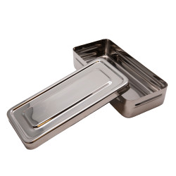 Boîte à instruments en acier inoxydable 18x8x4.5cm