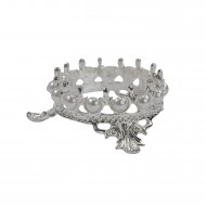 Brush Holder Crown SILVER