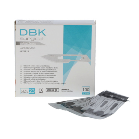 Lames de scalpel chirurgical No. 23 (100pcs/boîte)