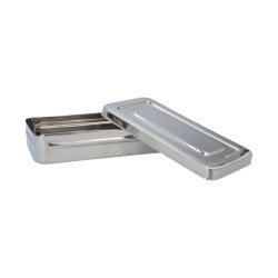 Lege Instrumentendoos Inox XL - 20 x 10 x 4 cm Lege Instrumentendoos Inox XL - 20 x 10 x 4 cm