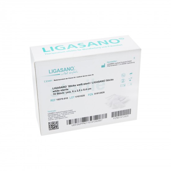 Ligasano (10st) Wit 6x2,5x0,4cm (steriel)