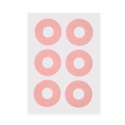 Foam-Fleece Rings Pink Round Large Self-Adhesive 12 pieces Foam-Fleece Rings Pink Round Large Self-Adhesive 12 pieces