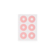 Foam-Fleece Rings Pink Round Small Self-Adhesive 144 pieces