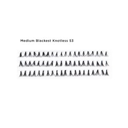 Flare Lashes 53 Medium Blackest KNOTLESS Flare Lashes 53 Medium Blackest KNOTLESS