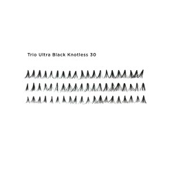 Flare Lashes 30 Trio Ultra Black KNOTLESS Flare Lashes 30 Trio Ultra Black KNOTLESS