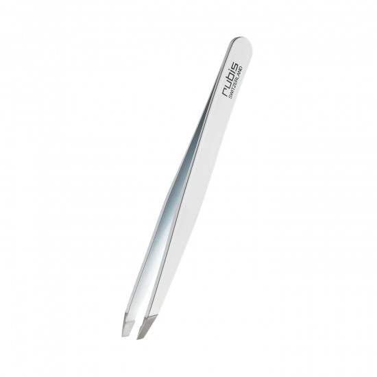 Pince à Epiler Classic WHITE - slant