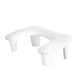 Ergonomische Armleuning Curved WHITE