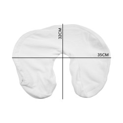 Hoes voor U-vormige Gelaatssteun Wit 2st. Hoes voor U-vormige Gelaatssteun Wit 2st.