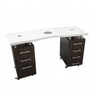 Manicure Tafel Icy White Makassar 160cm Manicure Tafel Icy White Makassar 160cm