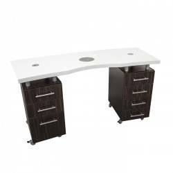 Manicure Tafel Icy White Makassar 160cm Manicure Tafel Icy White Makassar 160cm