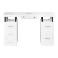 Manicuretafel SLEEK DESIGN met ingebouwde stofafzuiger 120cm (Wit) Manicuretafel SLEEK DESIGN met ingebouwde stofafzuiger 120cm (Wit)
