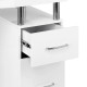 Manicuretafel SLEEK DESIGN met ingebouwde stofafzuiger 120cm (Wit)