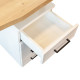 Table de Manucure Style Loft CHÊNE/BLANC MAT 150cm