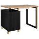 Table de Manucure Essenza BLACK/GOLD - 120 cm (Avec 3 tiroirs et extracteur de poussière intégré)