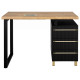 Essenza BLACK/GOLD Manicure Tafel - 120 cm (Met 3 lades)