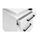 Modern Duo WHITE Manicuretable 140cm (With 4+3 drawers and built-in dust extractor)