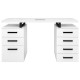 Manicuretafel Modern Duo WHITE 140cm (Met 4+3 lades)