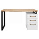 Modern WOOD/WHITE  Manicure tafel 120cm (3 lades)