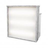 Reception Desk Marble Carrara White 130cm