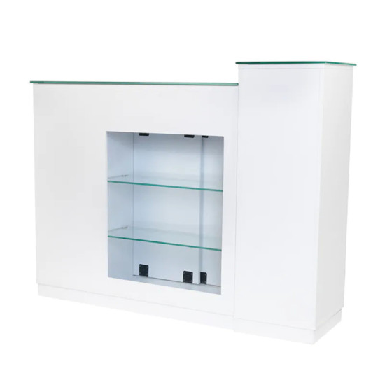 Receptiebalie Glas WIT