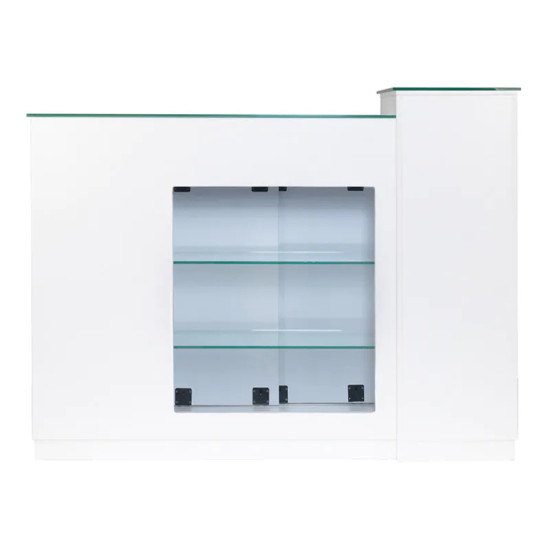 Receptiebalie Glas WIT