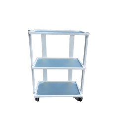 Luxe Rollende Glazen Werktafel Luxe Rollende Glazen Werktafel