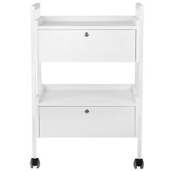 Rolling Cart WHITE 2 drawers Rolling Cart WHITE 2 drawers