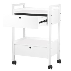 Rolling Cart WHITE 2 drawers Rolling Cart WHITE 2 drawers