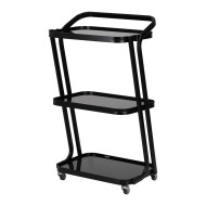 Italian Design BLACK Rolling Trolley