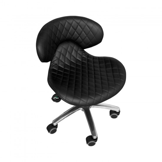 Tabouret Pedi Diamond Stitch BLACK