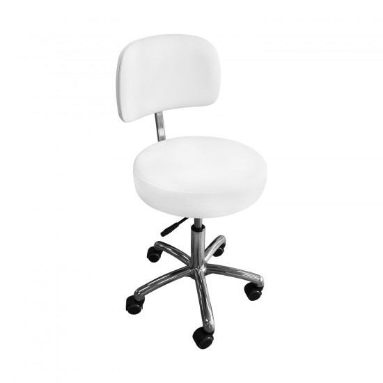 Tabouret Round with Backrest