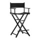 Make Up Chair Aluminium BLACK